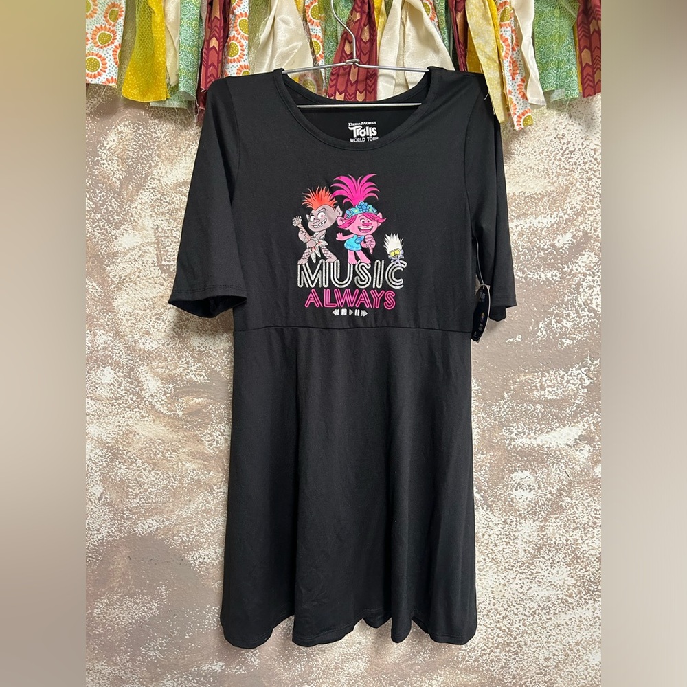 Trolls Black Dress
